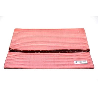 ふるさと納税 武蔵村山市 村山大島紬 Clutch Bag (赤色)