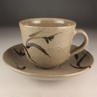 ふるさと納税 唐津市 [唐津焼]中里太郎右衛門窯 絵唐津碗皿(とり)