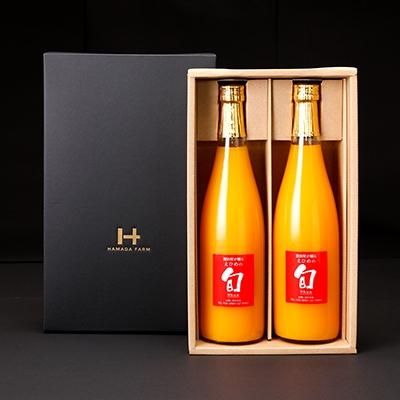 ふるさと納税 八幡浜市 旬ブランド(清見タンゴール)ジュース2本つめ合せ[D19-4]