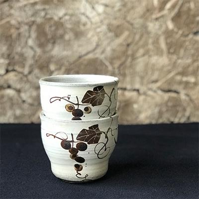 ふるさと納税 唐津市 【唐津焼　炎向窯】粉引唐津蕎麦猪口2個セット　打越一彦作 |  | 02