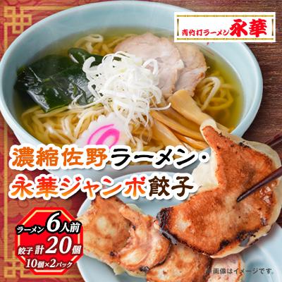 ふるさと納税 佐野市 佐野餃子(大)10個2人前×2パックと濃縮佐野ラーメン6人前