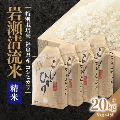 ふるさと納税 須賀川市 【地元ブランド】令和7年産岩瀬清流米(精米
