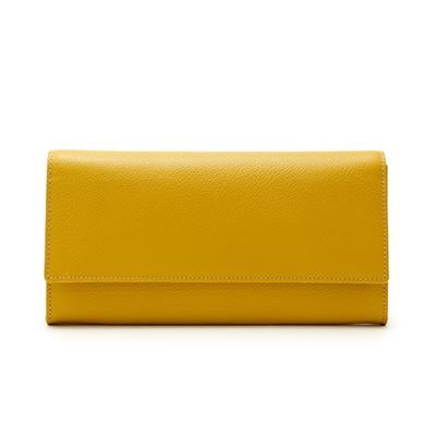ふるさと納税 御代田町 [濱野皮革工藝の長財布です。]グレース ロングウォレット ギャルソンタイプ(イエロー)