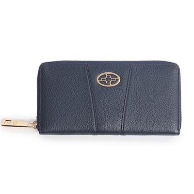 ふるさと納税 御代田町 [濱野皮革工藝の長財布]フィオーレ ロング ウォレット(ネイビー)