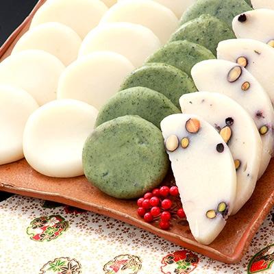 ふるさと納税 世羅町 お餅詰合せセット白平餅450g×3、豆餅400g、よもぎ餅450g