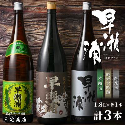 ふるさと納税 美浜町 [早瀬浦]純米大吟醸 1800ml &amp;純米酒1800m &amp;本醸造1800ml 各1本ずつ セット