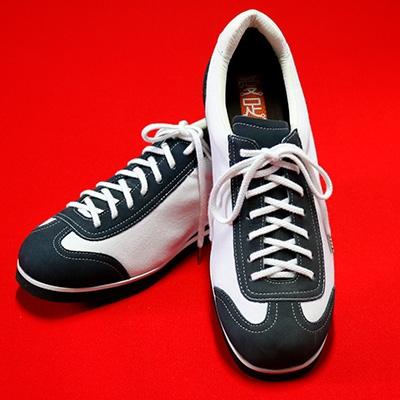 ふるさと納税 忠岡町 カジュアルシューズ(ホワイト/ネイビー) /23.5cm