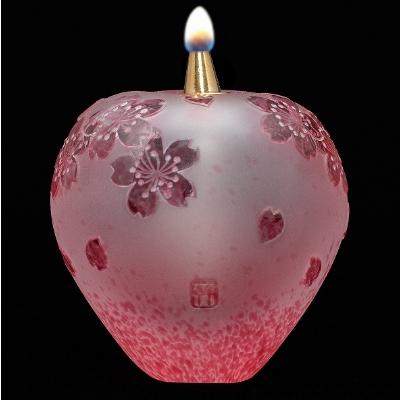 ふるさと納税 茨木市 竹内洪-オイル(アロマ)ランプ「桜花」-