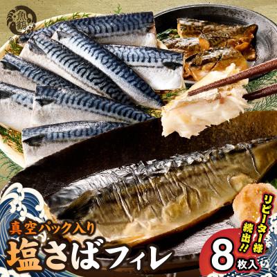 ふるさと納税 湯浅町 塩さばフィレ8枚入(真空パック入)