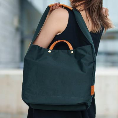 ふるさと納税 豊岡市 豊岡鞄 2WAYトート カーキ TUTUMU News paper tote (24-152)