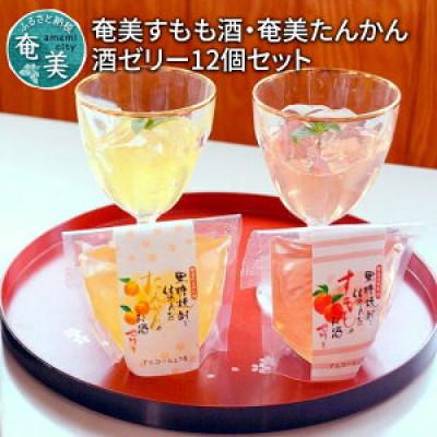 ふるさと納税 奄美市 奄美すもも酒ゼリー・奄美たんかん酒ゼリー12個セット
