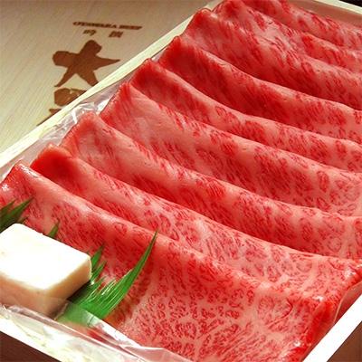 ふるさと納税 大田原市 大田原牛 [極上霜降り部位]すきしゃぶ用スライス肉 (約500g)