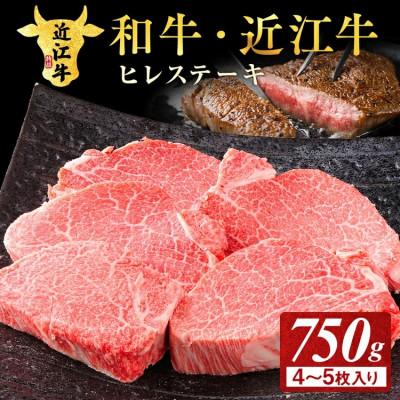 ふるさと納税 甲賀市 近江牛ヒレステーキ750g(4〜5枚入り)