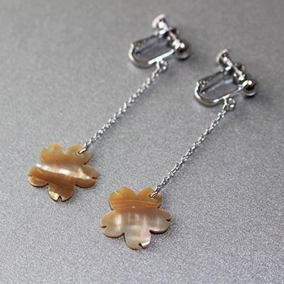 ふるさと納税 志摩市 貝のイヤリング[桜:アワビ]