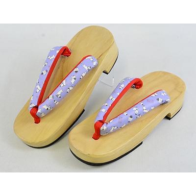 ふるさと納税 王寺町 雪丸婦人下駄(ブルー・レッド)23cm〜24cm