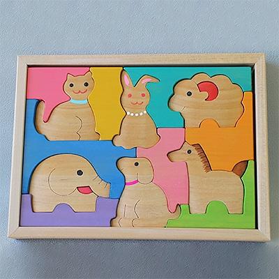 ふるさと納税 甲賀市 立体パズル(中)アニマル