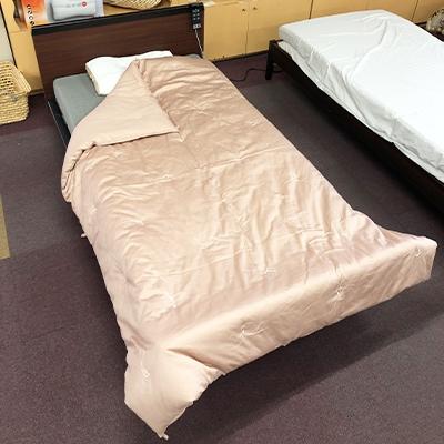 ふるさと納税 近江八幡市 高級コットン[エジプト綿入り肌掛ふとん]ローズピンク×1枚