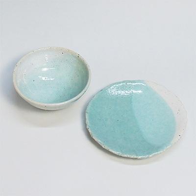 ふるさと納税 長岡京市 均窯釉 ご飯茶碗・お皿セット