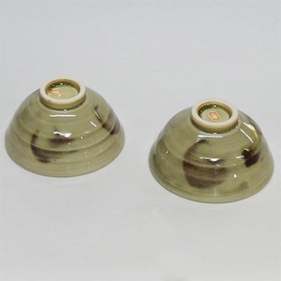 ふるさと納税 長岡京市 辰砂使い土灰釉 ご飯茶碗2点セット