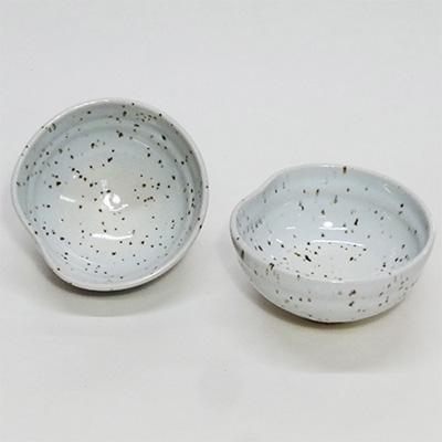ふるさと納税 長岡京市 白萩釉 変わり椀2点セット