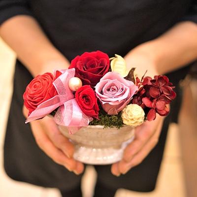 ふるさと納税 福山市 プリザーブドフラワー「エレガンス」