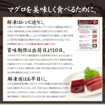 ふるさと納税 いわき市 本マグロ中トロ赤身セット　約320g　解凍レシピ付き　1サクずつ真空包装 |  | 02