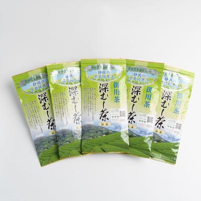 ふるさと納税 掛川市 世界農業遺産　静岡の茶草場農法　掛川茶深むし茶・伝承　100g袋×5本_3