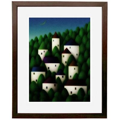 ふるさと納税 綾部市 ＼京都・綾部の癒やし系作家/[絵画] 無邪気な憂鬱 額装サイズ526mmx412mm