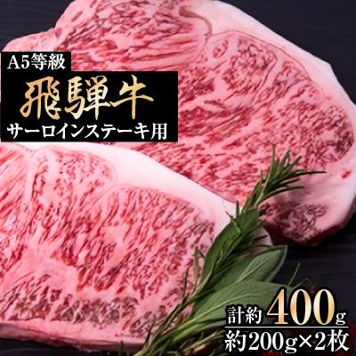 ふるさと納税 大野町 A5等級飛騨牛サーロインステーキ用400g(1枚約200g×2枚)