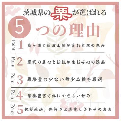 ふるさと納税 かすみがうら市 2026年度産 甘さ抜群!貴重品種『倉方』の焼き栗　200g×3セット |  | 03