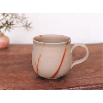 ふるさと納税 上島町 備前焼 ひだすきのコーヒーカップ