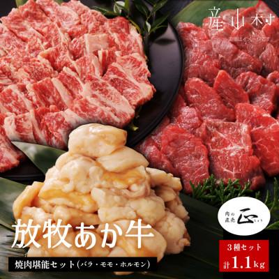 ふるさと納税 産山村 阿蘇うぶやま村の放牧あか牛焼肉堪能セット