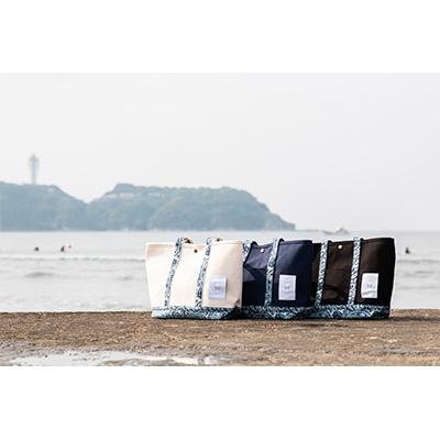 ふるさと納税 福山市 デニム抜染(ばっせん)トートバッグ　ブラック |  | 01