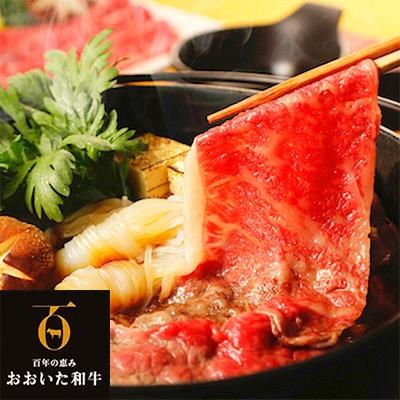 ふるさと納税 津久見市 おおいた和牛4等級以上 ローススライス(すき焼き・しゃぶしゃぶ用)500g