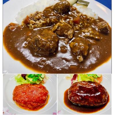 ふるさと納税 河内長野市 老舗フレンチの牛ヒレゴロゴロビーフカレーと人気のハンバーグのセット