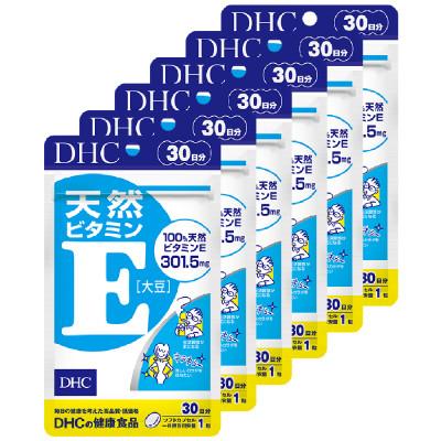ふるさと納税 袋井市 DHC天然ビタミンE[大豆]30日分6個セット