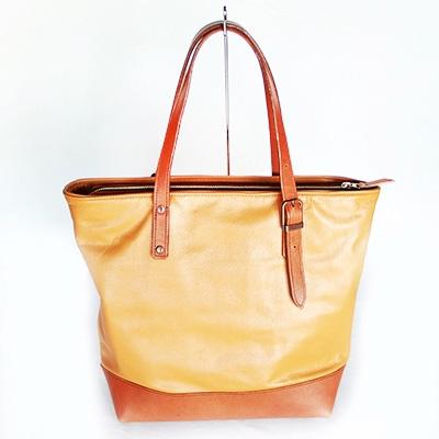 ふるさと納税 日出町 やわらかレザーのトートバッグ(キャメル系)