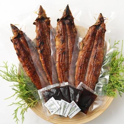 ふるさと納税 北九州市 九州産手焼き炭火うなぎ蒲焼4尾(1尾あたり120〜149g) FY19-S28 |  | 03