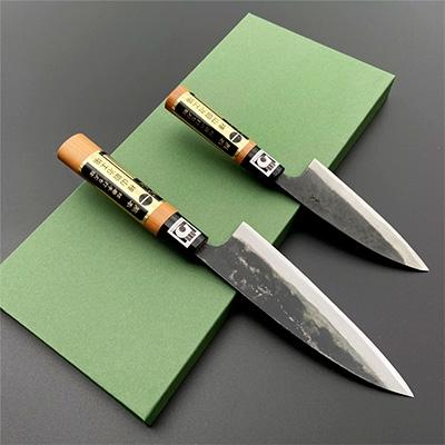 ふるさと納税 あさぎり町 樺山鍛治工場の包丁セット(菜切り、165mm/小包丁、120mm)