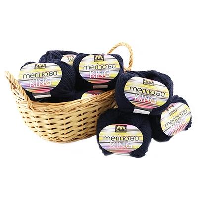 ふるさと納税 江南市 マンセルメリノキング(極太) 2032番色(紺) 10玉セット