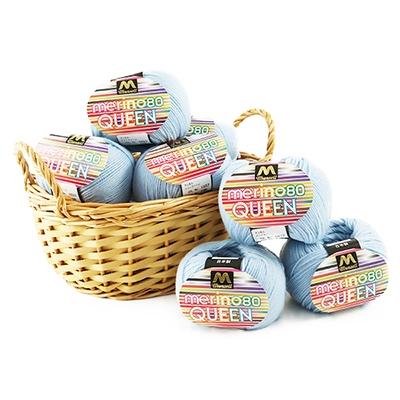 ふるさと納税 江南市 マンセルメリノクイーン(中細) 1037番色(水色) 10玉セット