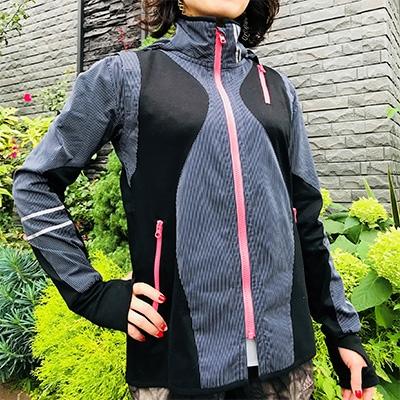 ふるさと納税 蕨市 伝統織物[双子織] トラックジャケット[ピンク:Mサイズ]※ユニセックス