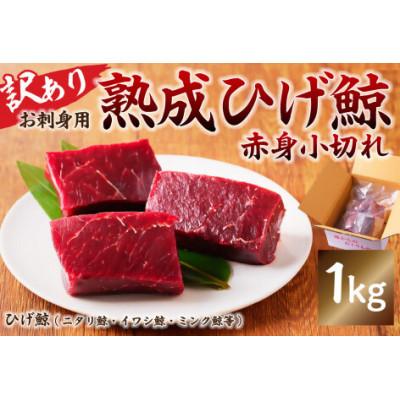 ふるさと納税 南房総市 熟成ひげ鯨赤身お刺身1kg mi