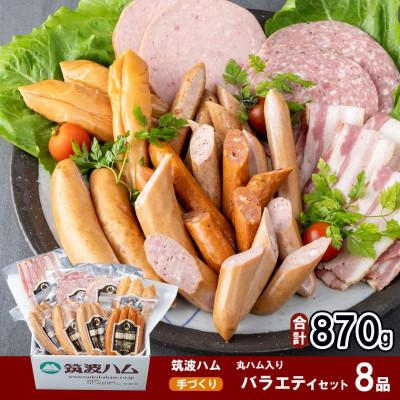 ふるさと納税 つくば市 筑波ハム手づくり べーコン・ソーセージとスモークササミのバラエティセット8品[離島・沖縄配送不可]