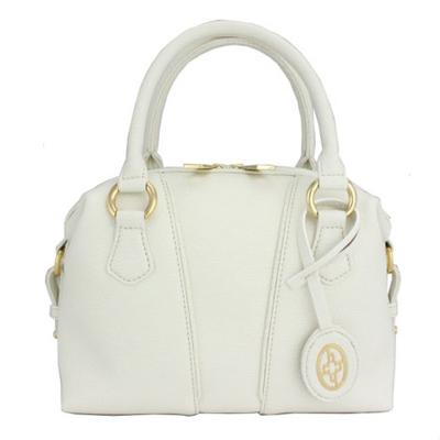 ふるさと納税 御代田町 [濱野皮革工藝のフィオーレ2WAYミニボストンバッグ]持ち運びやすいハンドバッグです。(ホワイト)