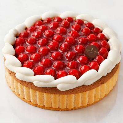 ふるさと納税 長野市 洋菓子店カサミンゴーの高級洋菓子 ヴァルトベーレ木苺チョコレートケーキ26cm