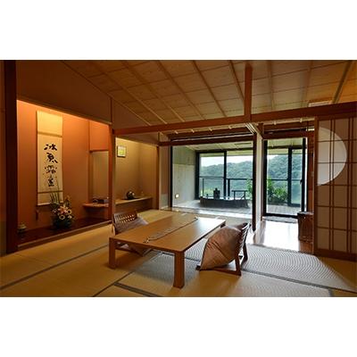 ふるさと納税 下田市 飲泉、自家源泉かけ流しの宿 観音温泉「ピグマリオン・スタンダード和室」ペア宿泊招待券(1泊2食付)