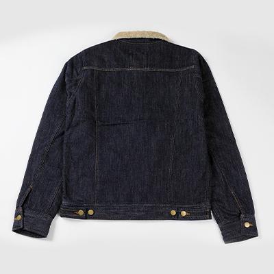 ふるさと納税 橋本市 デニムファージャケットL　ベージュの画像