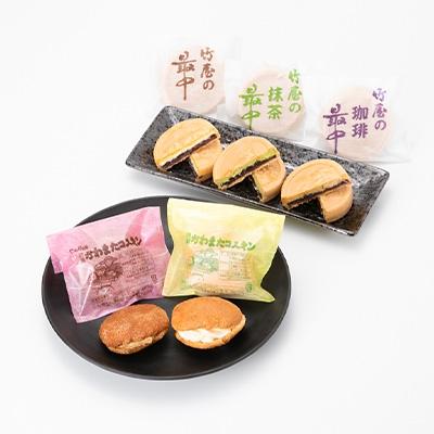 ふるさと納税 川俣町 川俣銘菓セット(洋菓子と和菓子セット) 最中12個、かわまたコスキン9個