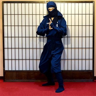 ふるさと納税 甲賀市 甲賀流忍者衣装 紺 長袖